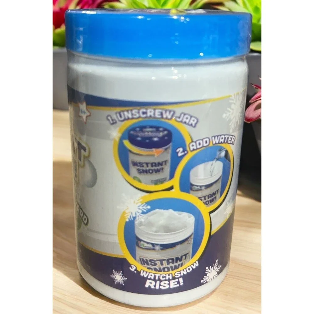 Toymendous Instant Snow Blizzard in a Can – Lot of 4 | Holiday Craft & Party Fun